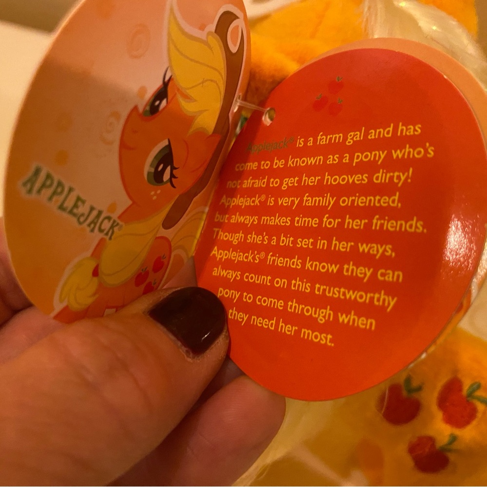 Apple Jack My Little Pony Orange and Yellow Stuffed Animal - Picture 11 of 12